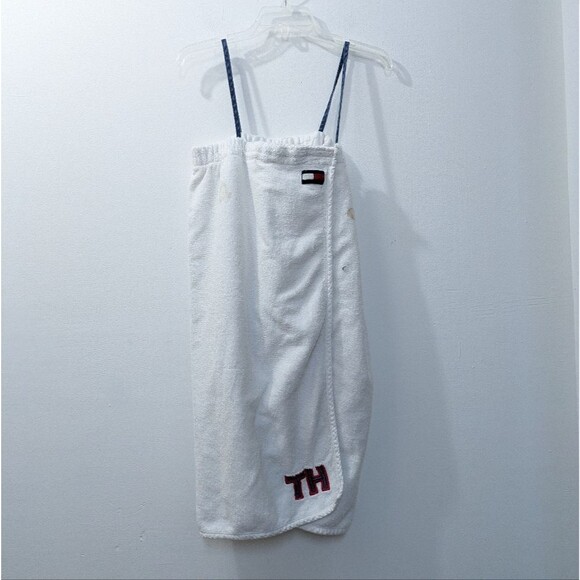 VTG Tommy Hilfiger Terry Cloth Bath Towel Wrap Coverup Womens Large / Xtra Large - Picture 1 of 16